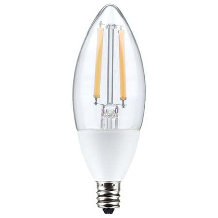 Satco 5 Watt B11, Dusk to Dawn LED, 2700K, Candelabra Base, 120 Volt, 90 CRI, With Photocell S11477